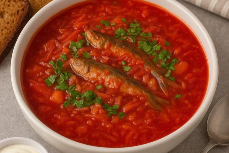 борщ з кількою