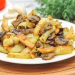 смажена картопля з грибами