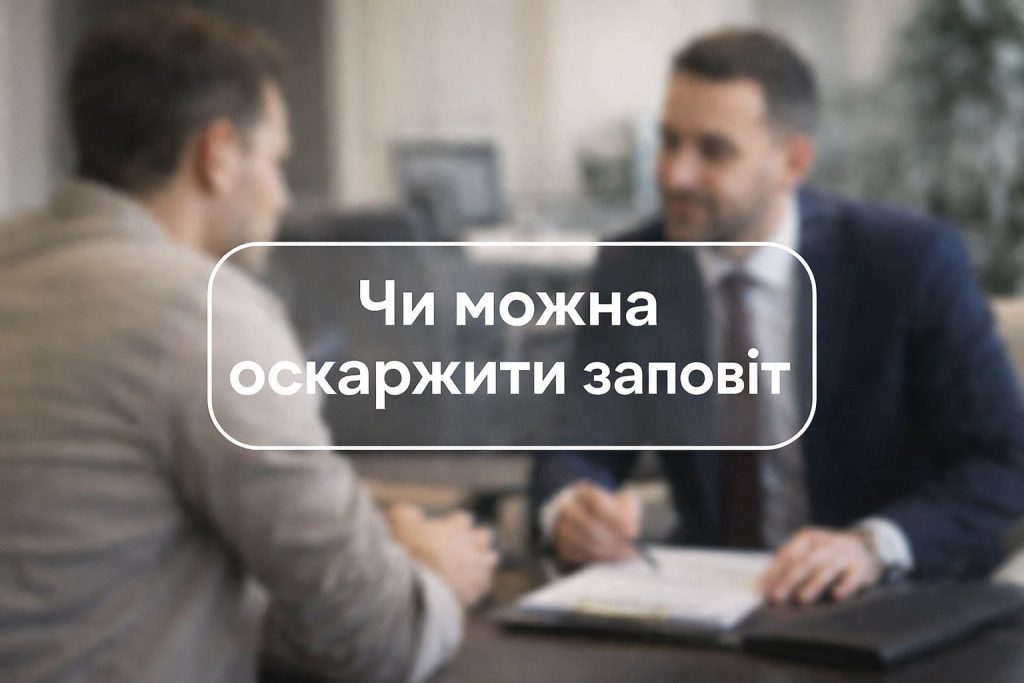 Хто може оскаржити заповіт в Україні