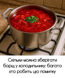 скільки зберігається борщ в холодильнику
