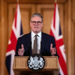 Britain's Prime Minister Keir Starmer holds news conference following first cabinet meeting