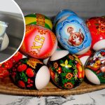 Як наклеїти наклейку на яйце без зморшок
